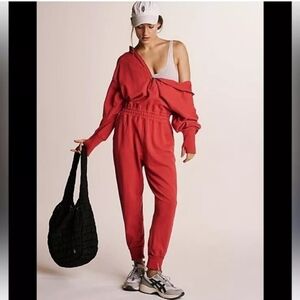 Free People Training Day Jumpsuit size MEDIUM NWOT